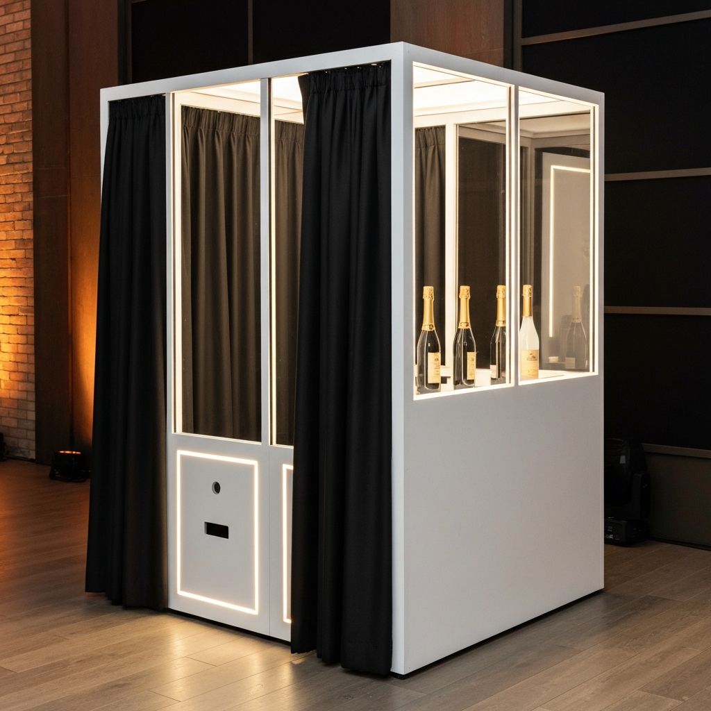 Classic photo booth setup