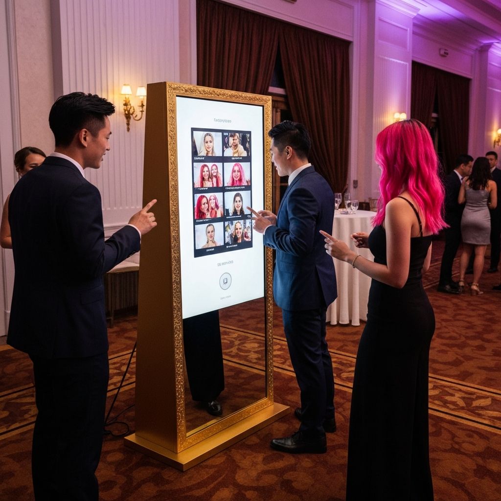 Mirror booth experience